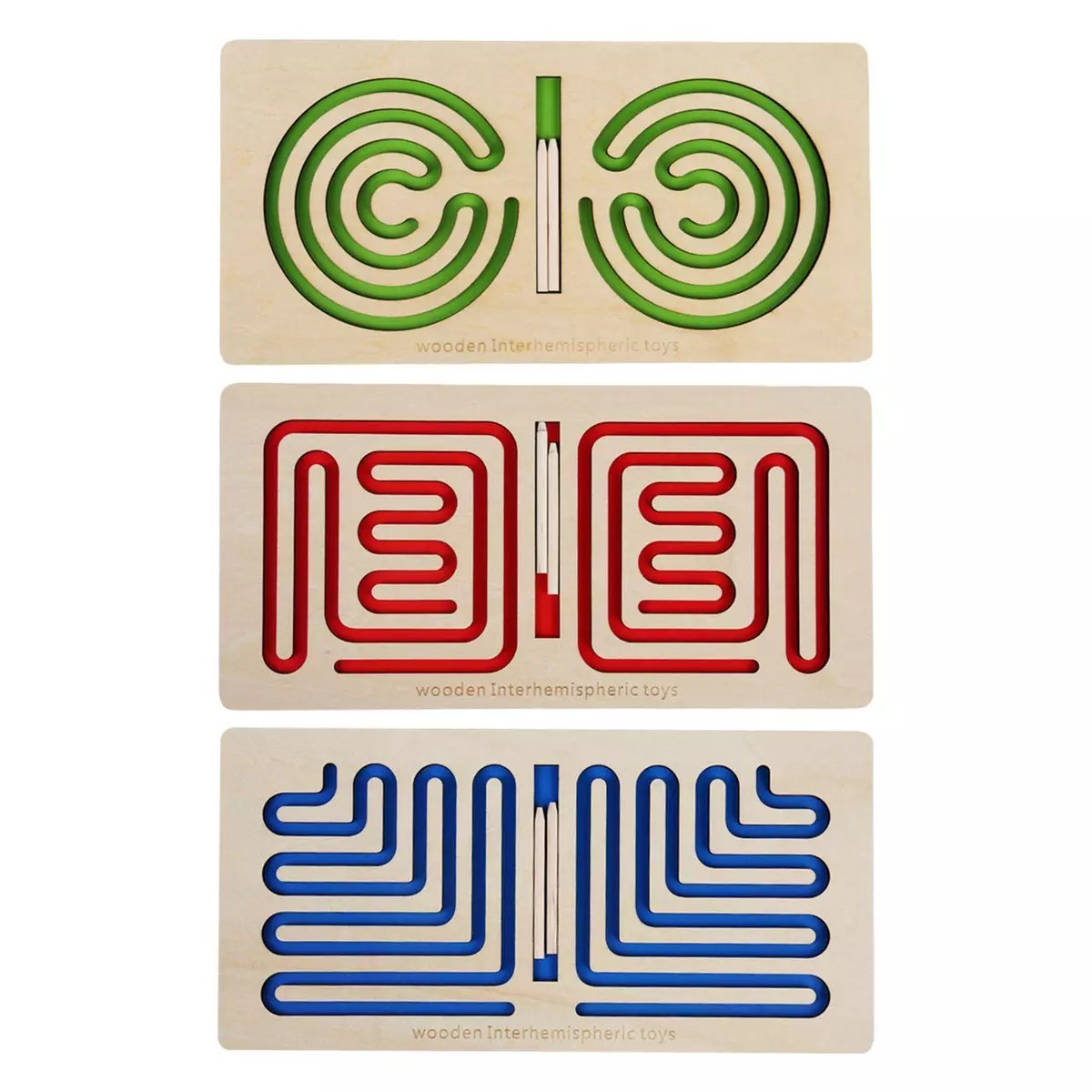 Left and Right Brain maze board