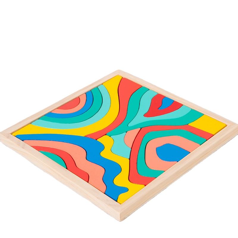 Colorful rainbow stacking toy