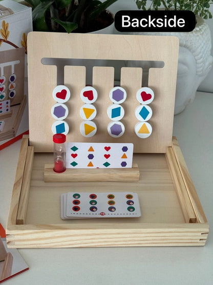 Four color maze with sandclock