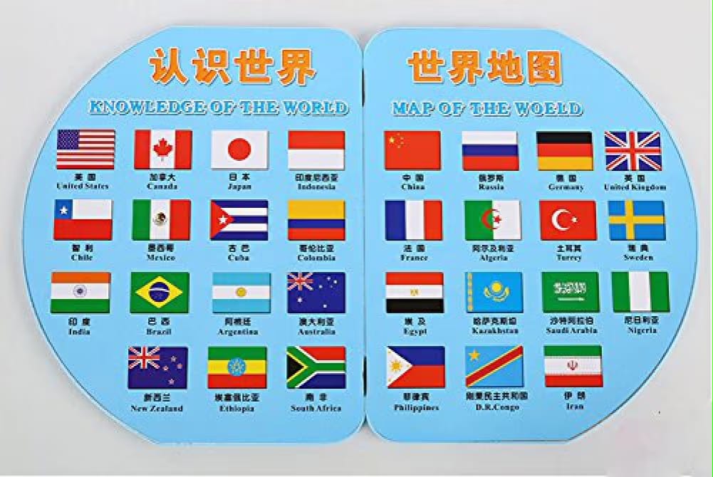 Foldable  wooden map board