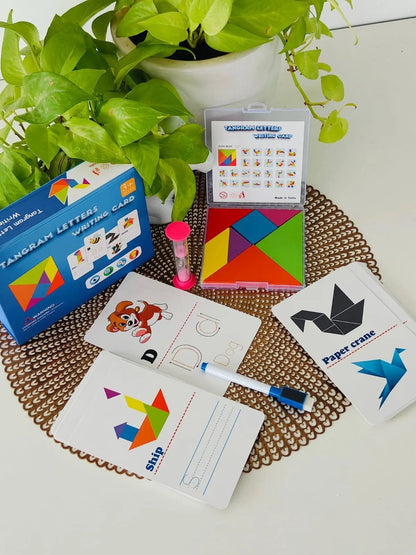 Tangram Letter Writing Card
