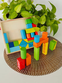 wooden building blocks