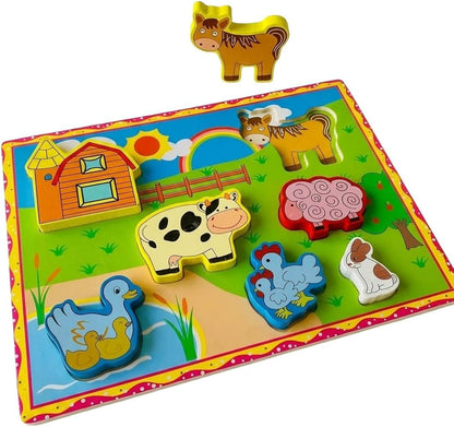 Montessori wooden Puzzle Board