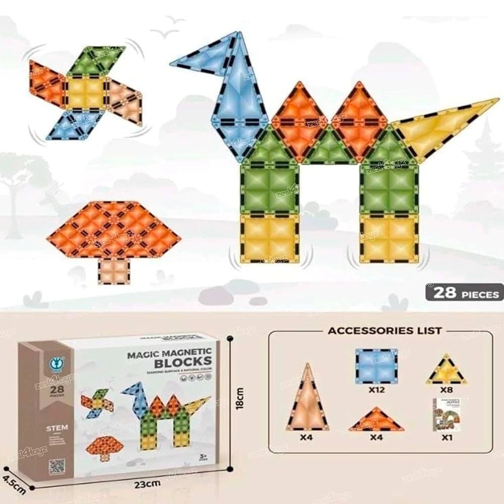 Magic Magnetic Building Blocks (16 pcs )