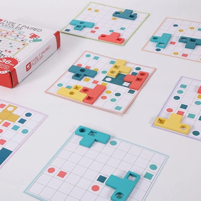 Type L Paired Puzzle: Perfect Brain-Boosting Game for Kids and Adults