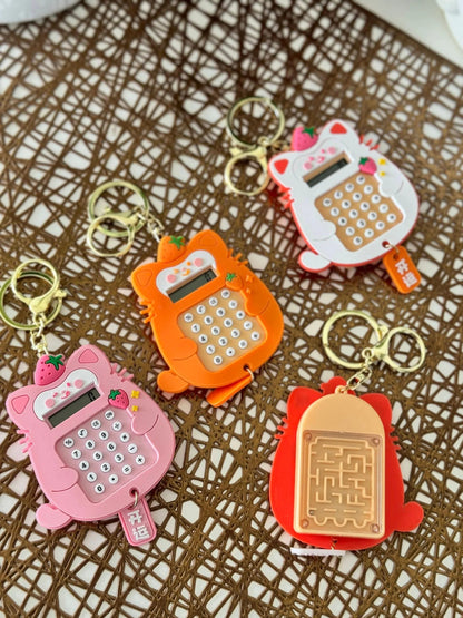 Calculator and Maze Keychain