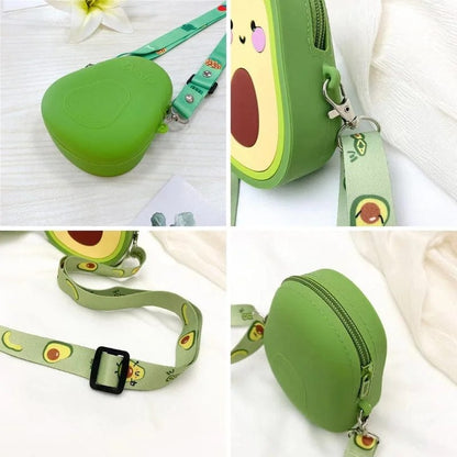 Avacado mini silicon sling bag