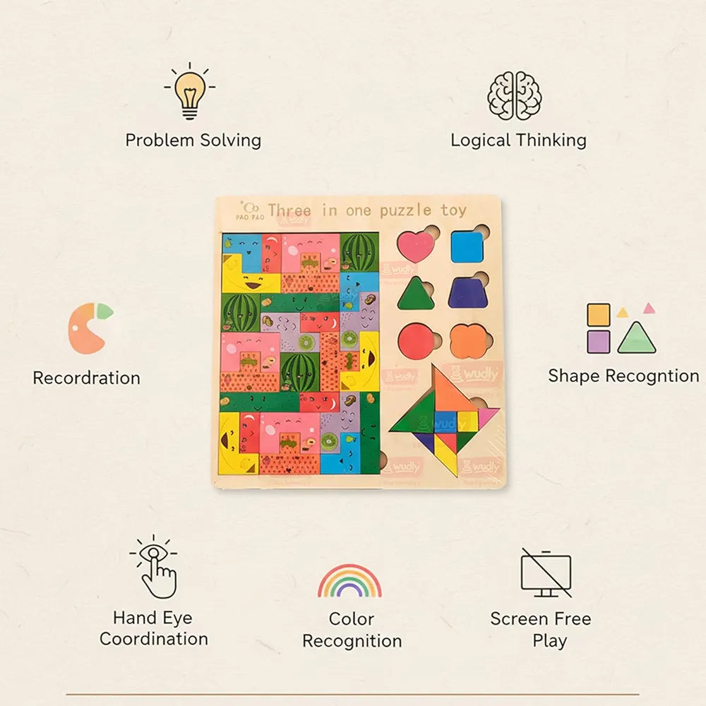3 in 1 puzzle toy