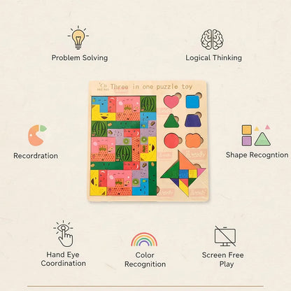 3 in 1 puzzle toy