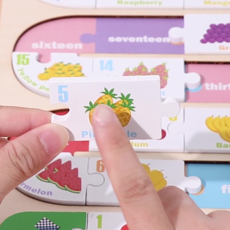 Wooden Education magic puzzle