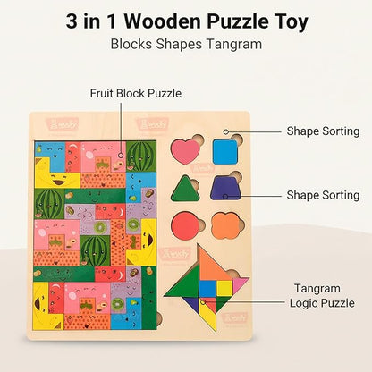 3 in 1 puzzle toy