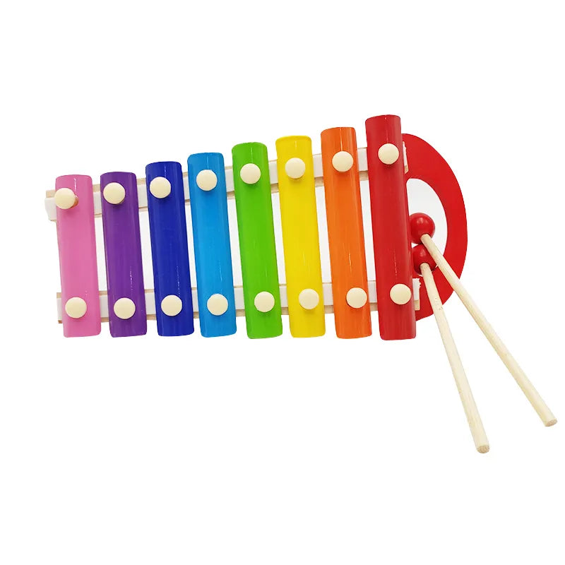 Cartoon animal hand  knock piano series