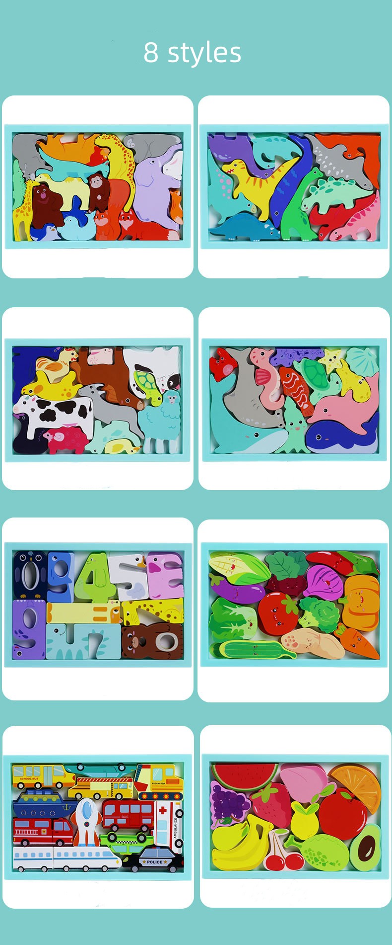 Wooden matching board