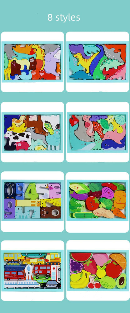 Wooden matching board