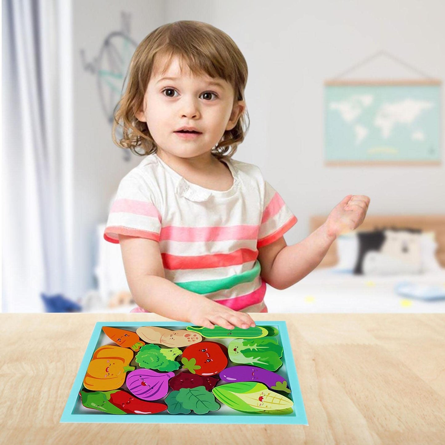Wooden matching board