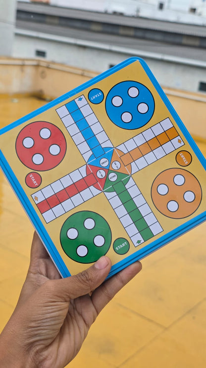 Magnetic 2-in-1 Luddo and Snakes N Ladder Game