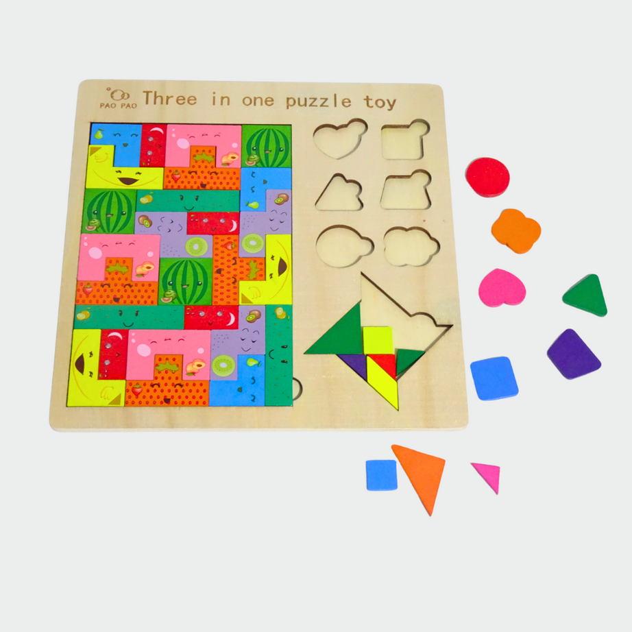 3 in 1 puzzle toy