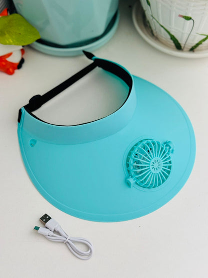 Visor Hat With Fan