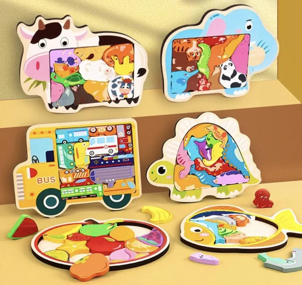 3D Animal tetris /puzzle board