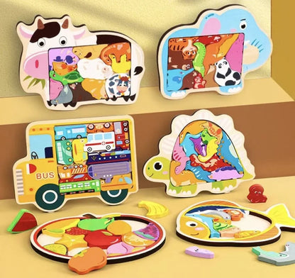 3D Animal tetris /puzzle board