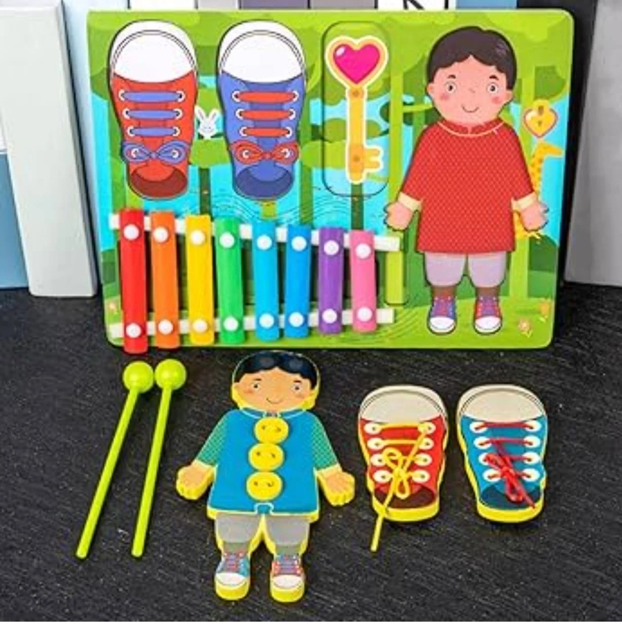 Montessori threading board