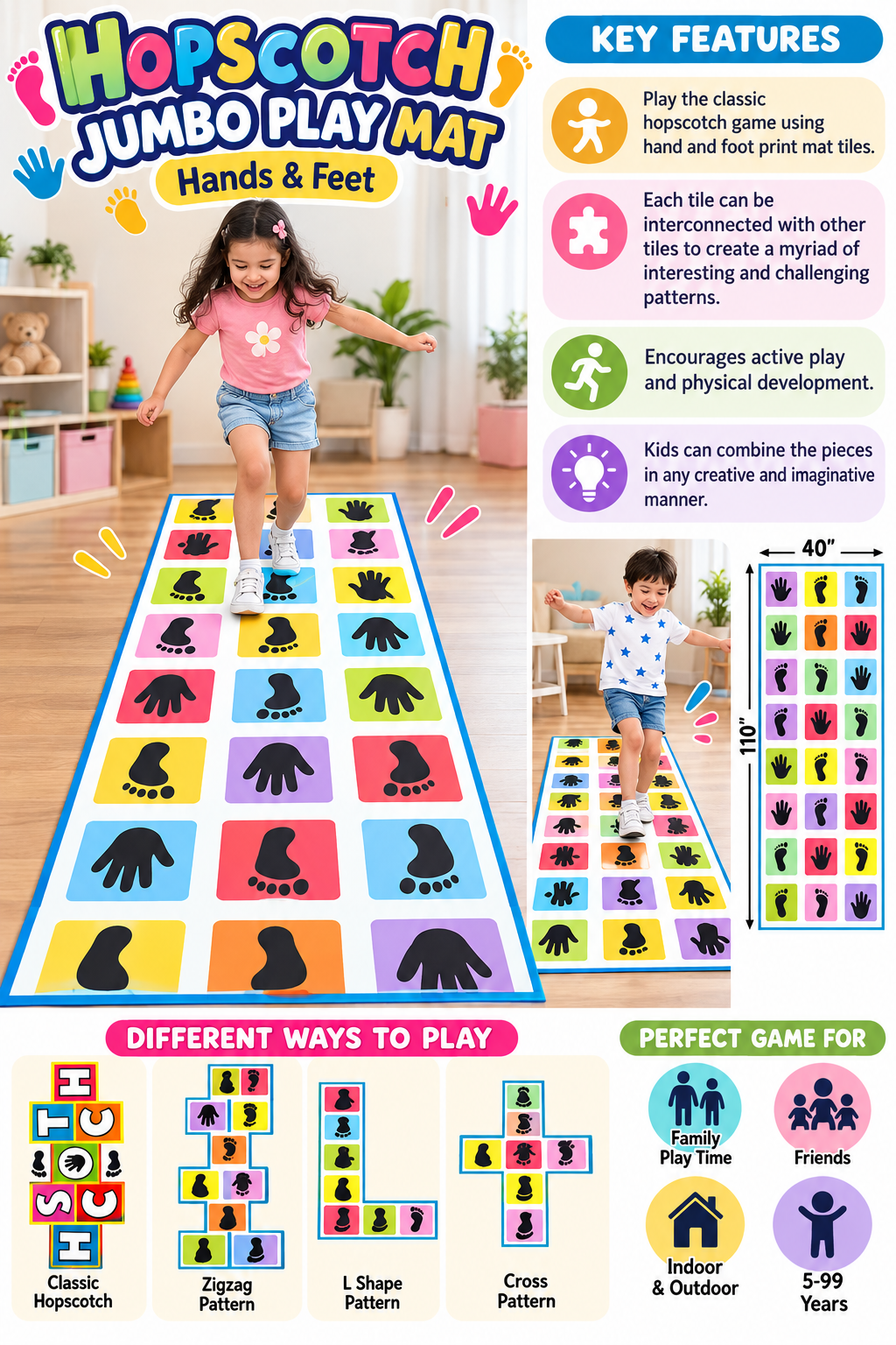 Hopscotch mat