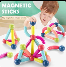 magnetic sticks and building blocks