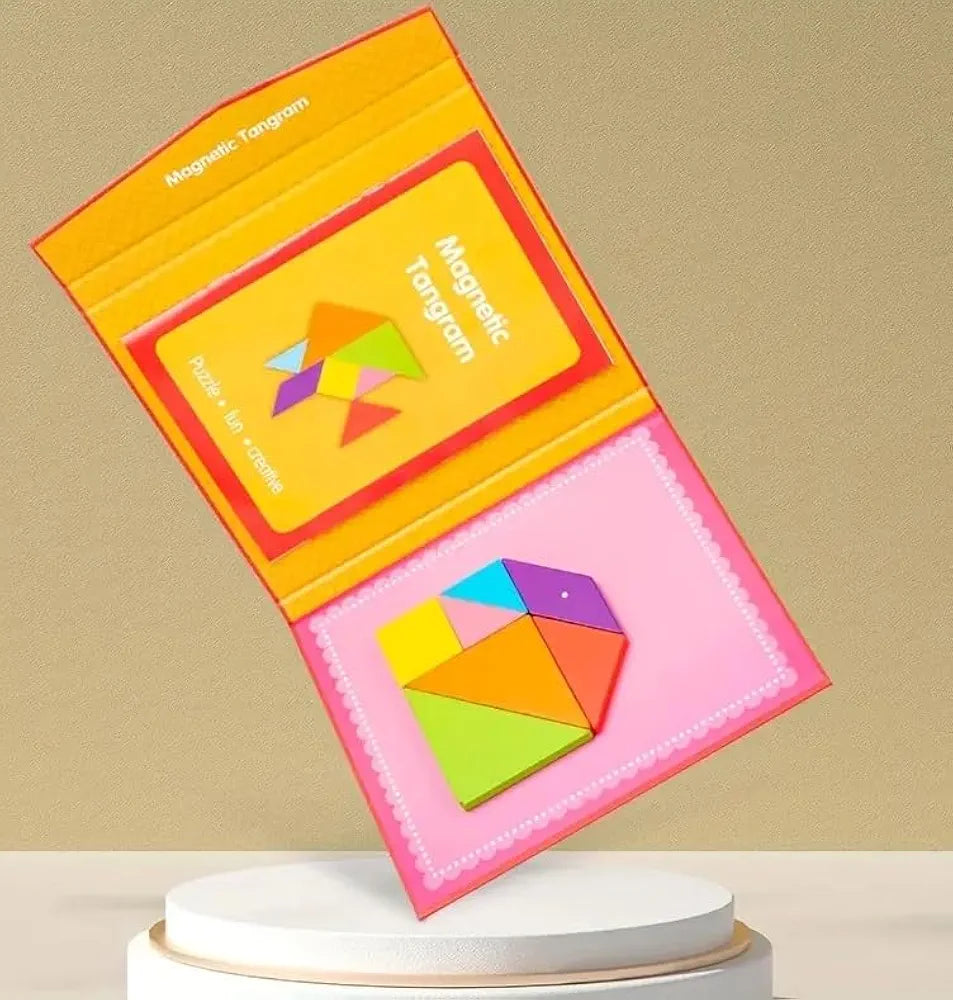 Mini magnetic  tangram book