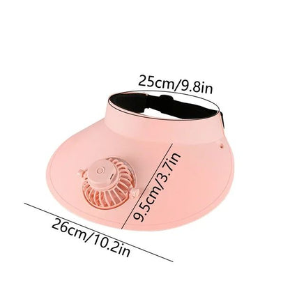 Visor Hat With Fan