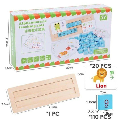 Alphanumeric teaching aids