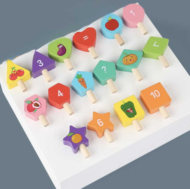 Premium Fruit and vegetable puzzle board