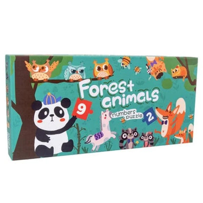 Forest animals number puzzle