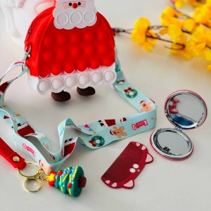 Santa pop it sling bag with accessories
