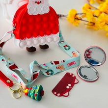 Santa pop it sling bag with accessories