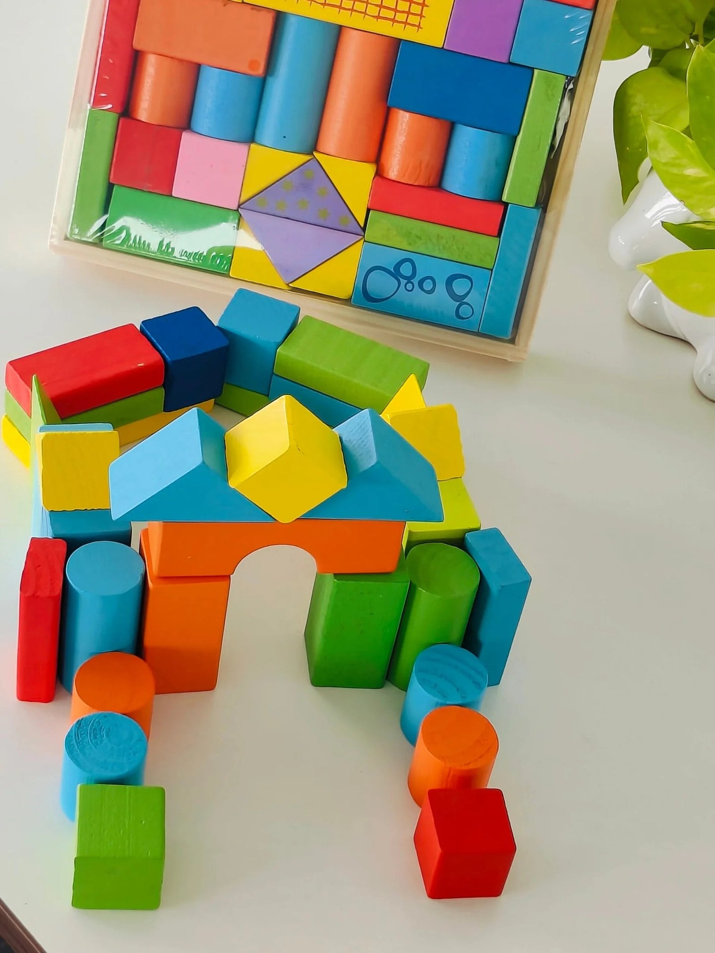 wooden building blocks