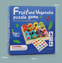 Premium Fruit and vegetable puzzle board