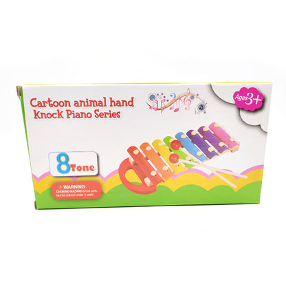 Cartoon animal hand  knock piano series