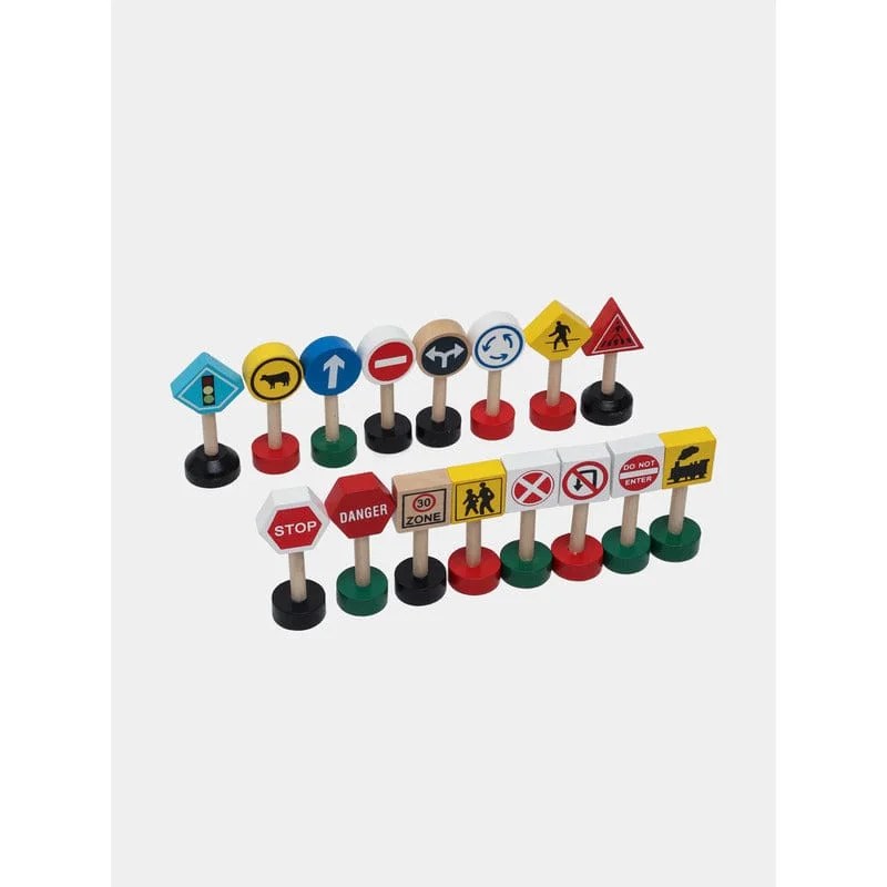 WOODEN TRAFFIC SIGNS