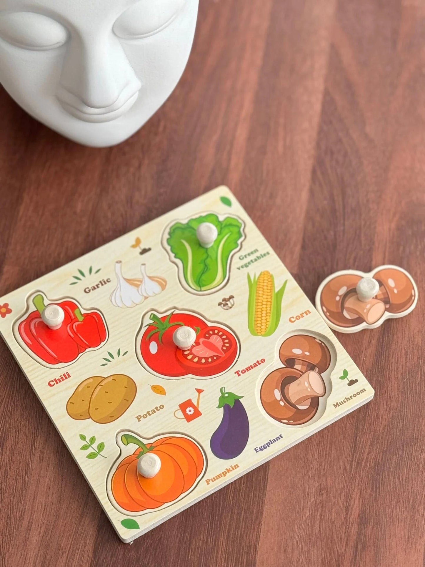 Wooden Mini pegboard with base image