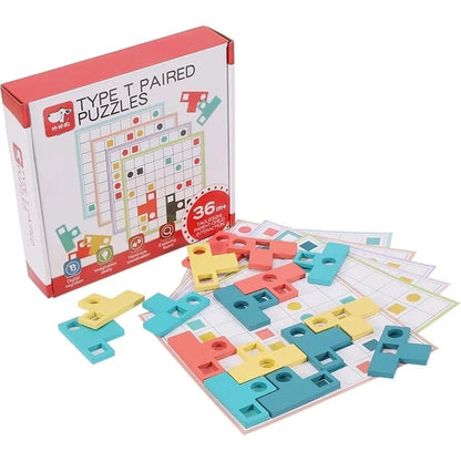 Type L Paired Puzzle: Perfect Brain-Boosting Game for Kids and Adults