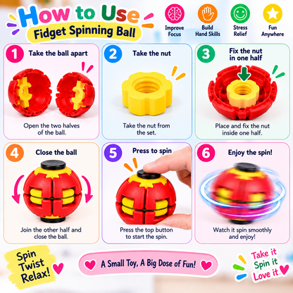 Fidget spinning Ball