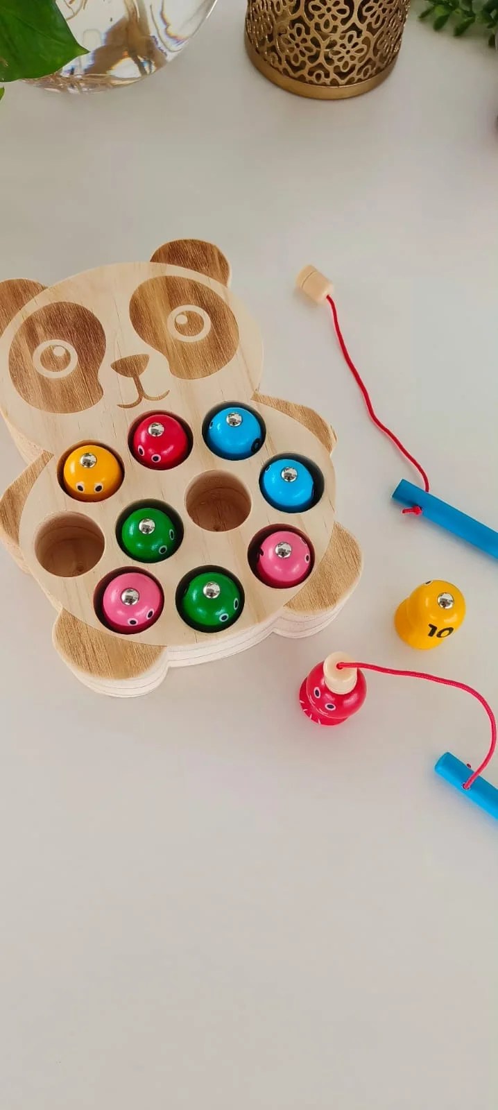 Wooden Panda fishing game