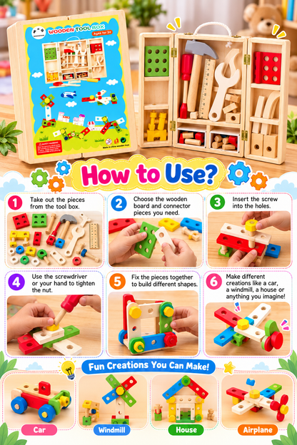Wooden Tool Set