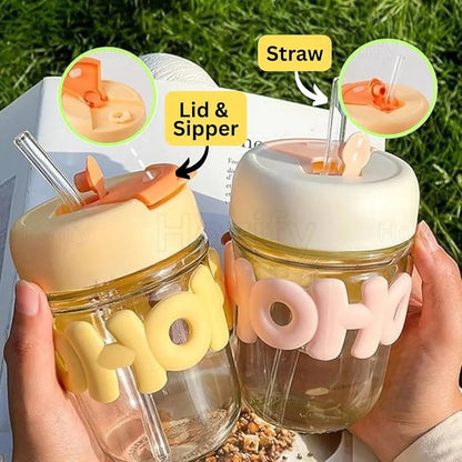 Hoho Dual sip Glass Bottle