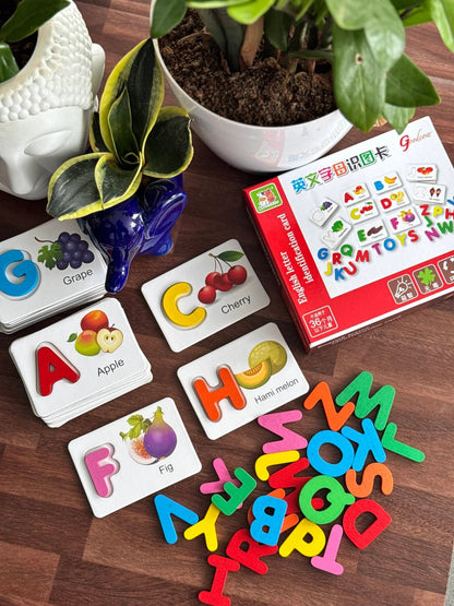 English Letter Identification Card