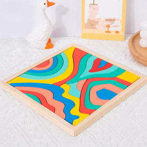 Colorful rainbow stacking toy