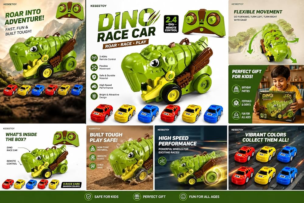 Dino Race car