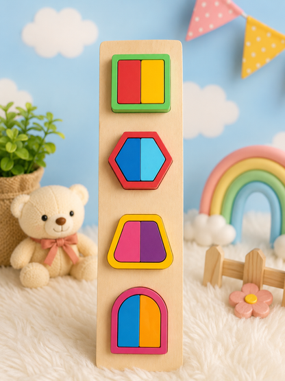 Wooden Shape Puzzle Board