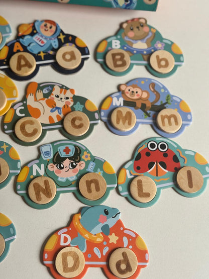 Matching car Letters