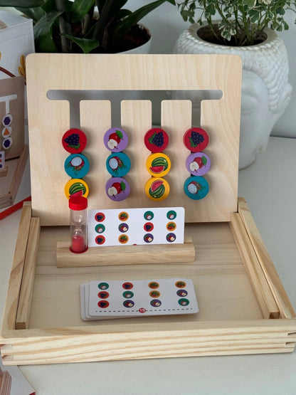 Four color maze with sandclock